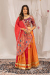 Vibrant Multicolor Printed Lehenga Choli with Dupatta